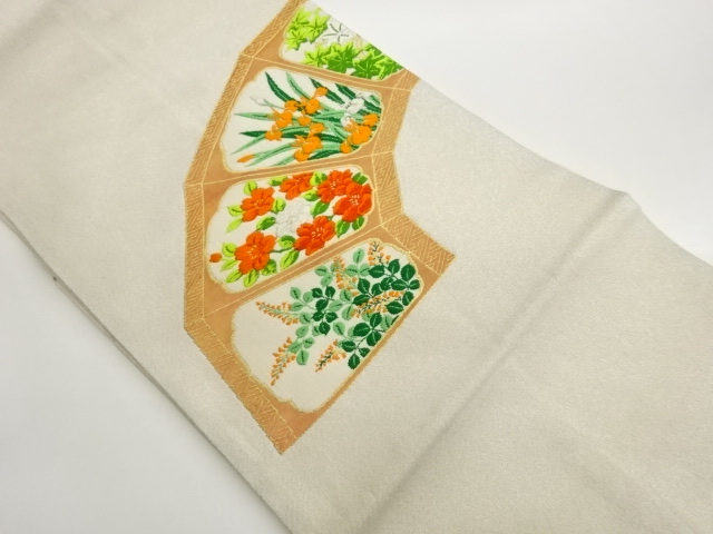 JAPANESE NAGOYA OBI / WOVEN JIGAMI PATTERN